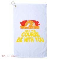 Disc Golf May The Course Be With You Trendy Golf Golf Towel thumb 0