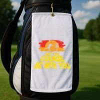 Disc Golf May The Course Be With You Trendy Golf Golf Towel thumb 2