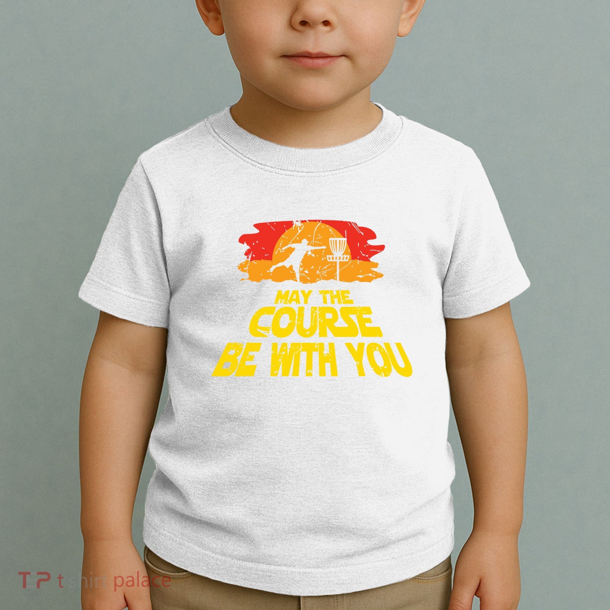 Disc Golf May The Course Be With You Trendy Golf Toddler T-Shirt