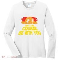 Disc Golf May The Course Be With You Trendy Golf Women's Long Sleeve Shirt thumb 0