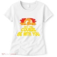 Disc Golf May The Course Be With You Trendy Golf Women's T-Shirt thumb 0