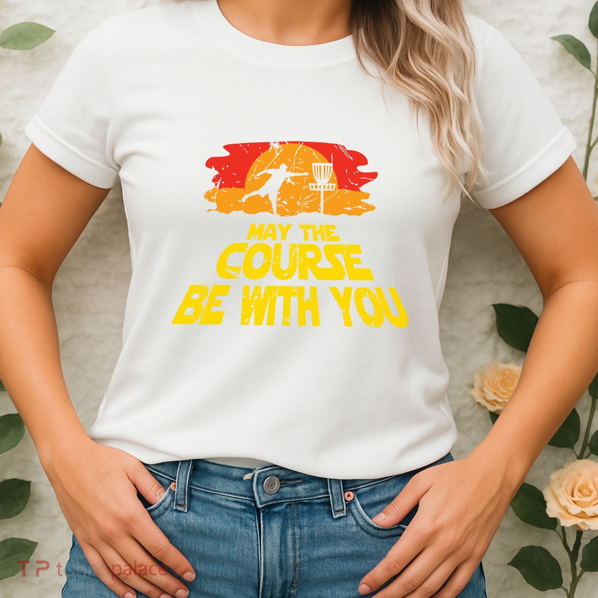 Disc Golf May The Course Be With You Trendy Golf Women's T-Shirt