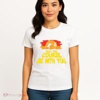 Disc Golf May The Course Be With You Trendy Golf Women's T-Shirt thumb 4