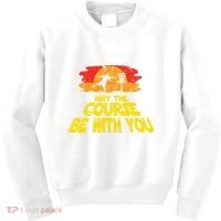 Disc Golf May The Course Be With You Trendy Golf Kids Sweatshirt thumb 0