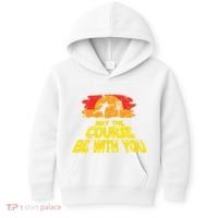 Disc Golf May The Course Be With You Trendy Golf Kids Hoodie thumb 0
