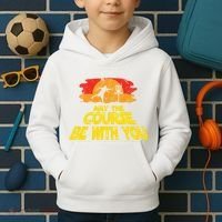 Disc Golf May The Course Be With You Trendy Golf Kids Hoodie thumb 2