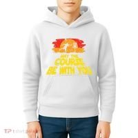 Disc Golf May The Course Be With You Trendy Golf Kids Hoodie thumb 4