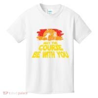 Disc Golf May The Course Be With You Trendy Golf Kids T-Shirt thumb 0