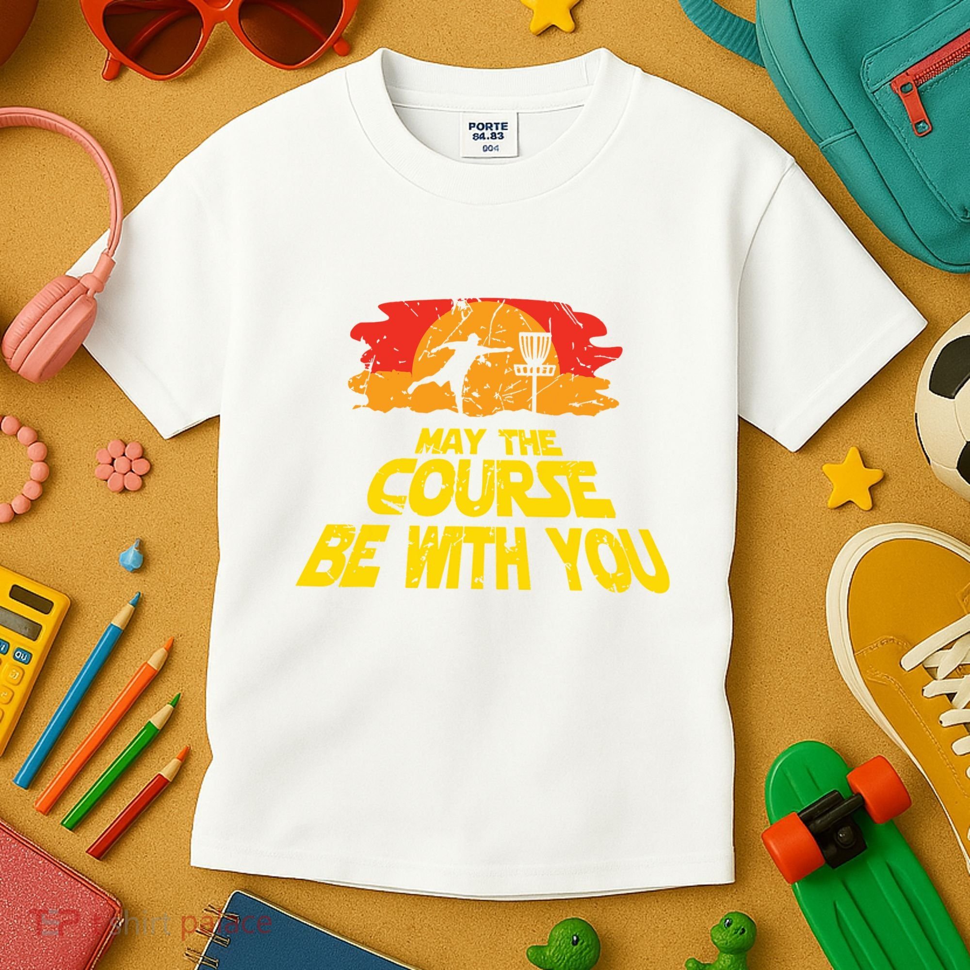 Disc Golf May The Course Be With You Trendy Golf Kids T-Shirt
