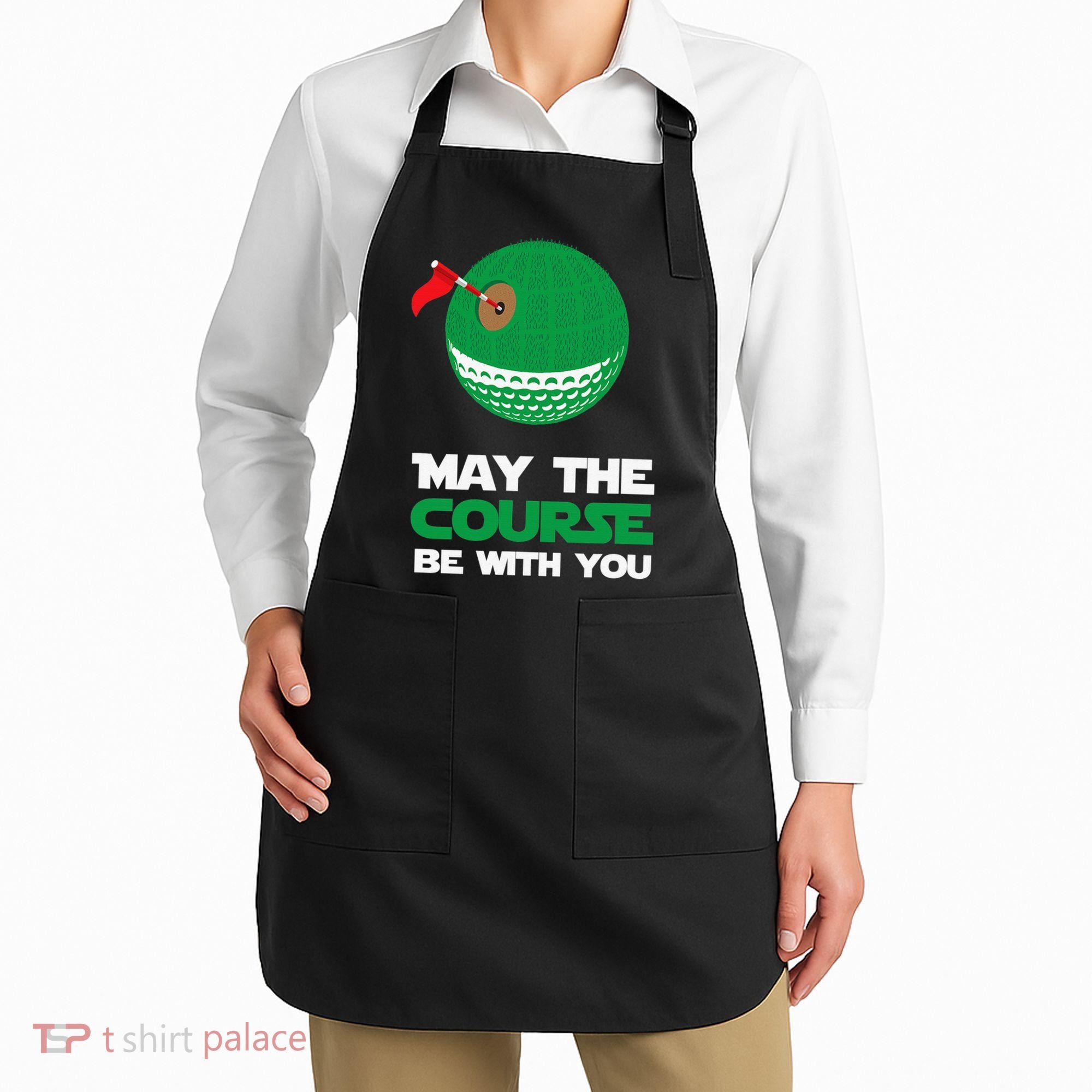 Disc Golf May The Course Be With You Apron