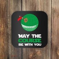 Disc Golf May The Course Be With You Coaster thumb 0