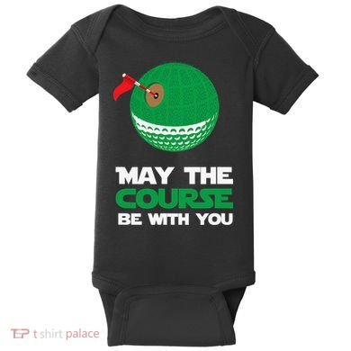 Disc Golf May The Course Be With You Baby Bodysuit