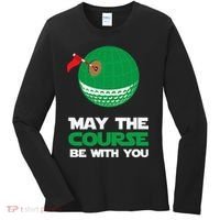 Disc Golf May The Course Be With You Women's Long Sleeve Shirt thumb 0