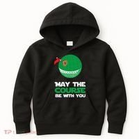 Disc Golf May The Course Be With You Kids Hoodie thumb 0