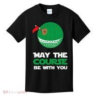 Disc Golf May The Course Be With You Kids T-Shirt thumb 0