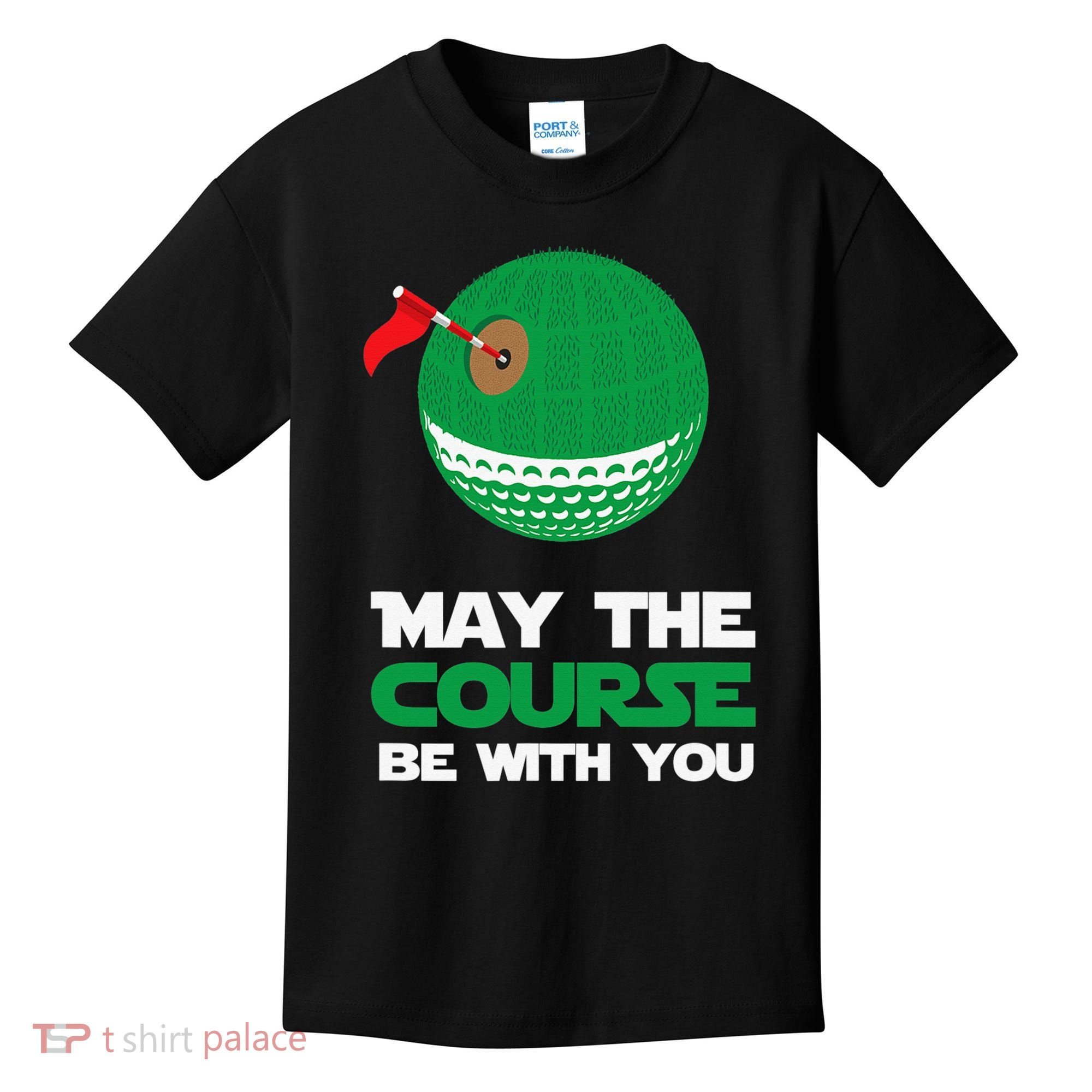 Disc Golf May The Course Be With You Kids T-Shirt