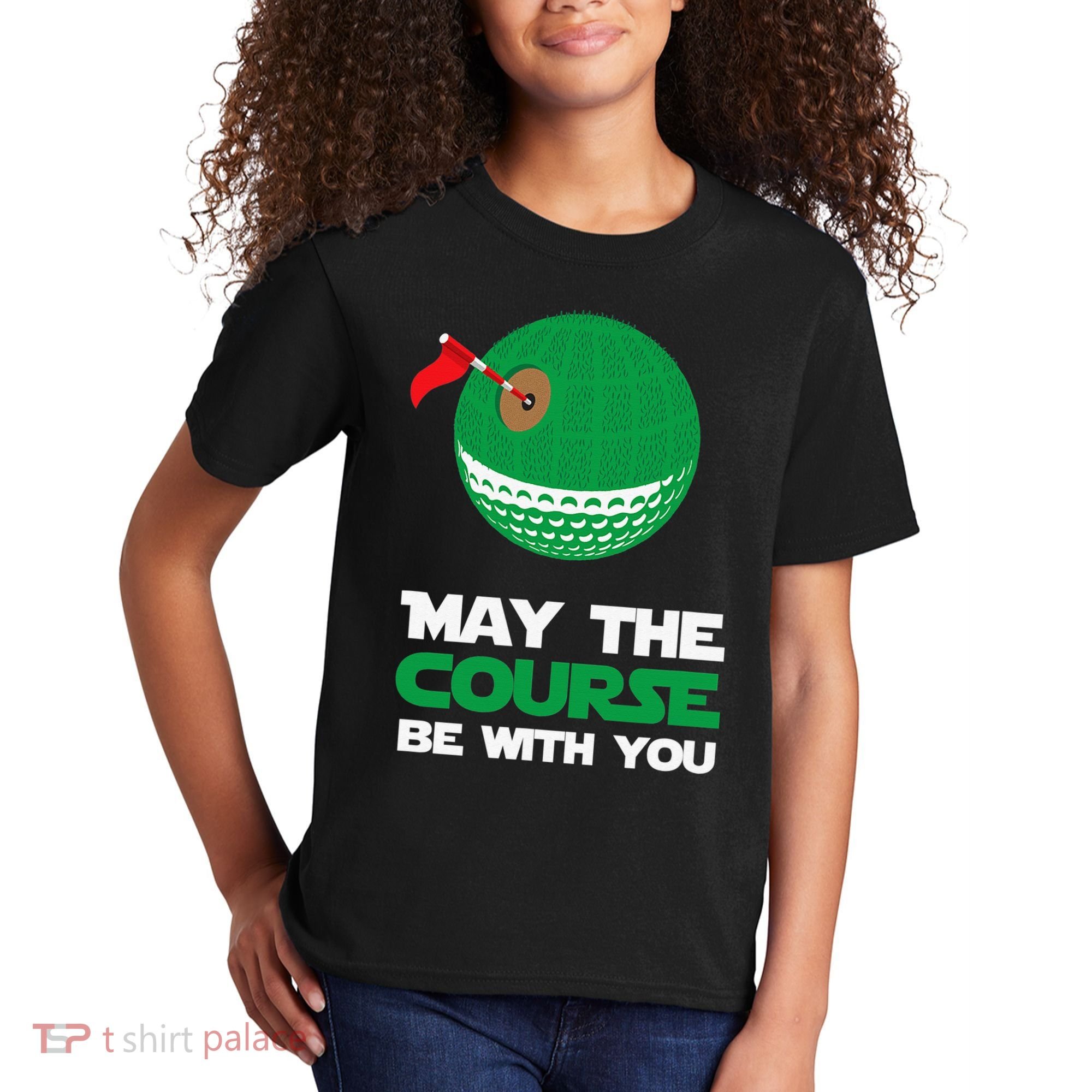 Disc Golf May The Course Be With You Kids T-Shirt