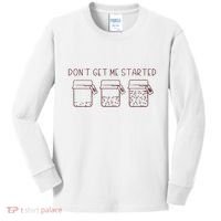 DonT Get Me Started Sourdough Starter Sourdough Mama Kids Long Sleeve Shirt thumb 0