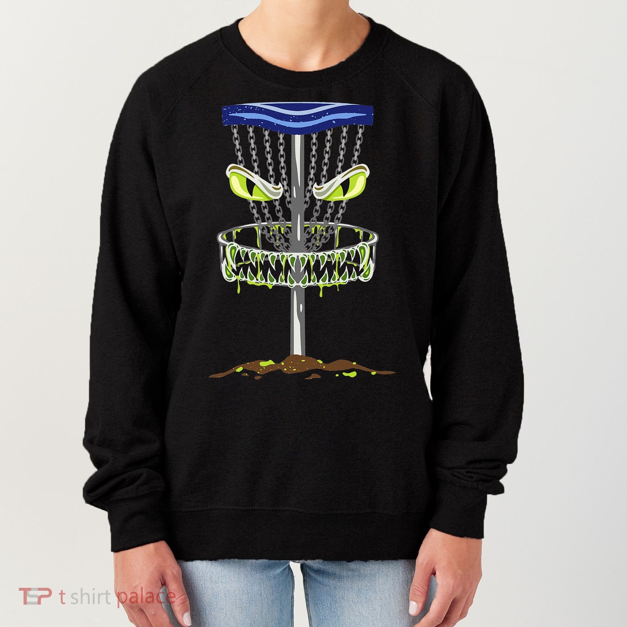 Disc Golf Men Disc Golf Monster Women's Sweatshirt