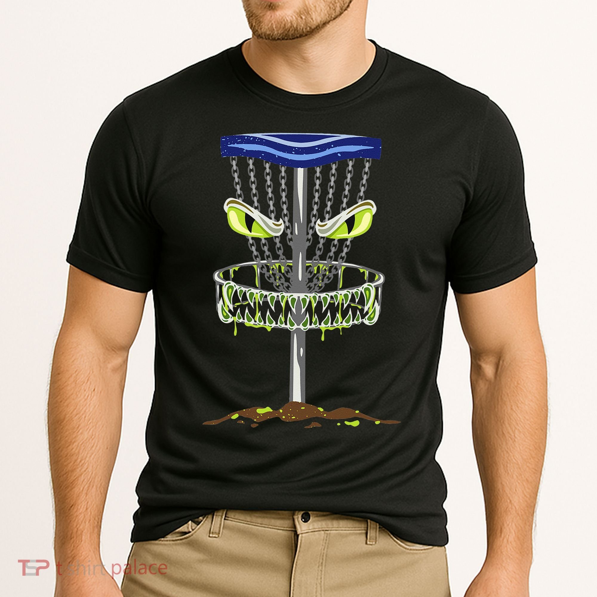 Disc Golf Men Disc Golf Monster Cooling Performance Crew T-Shirt