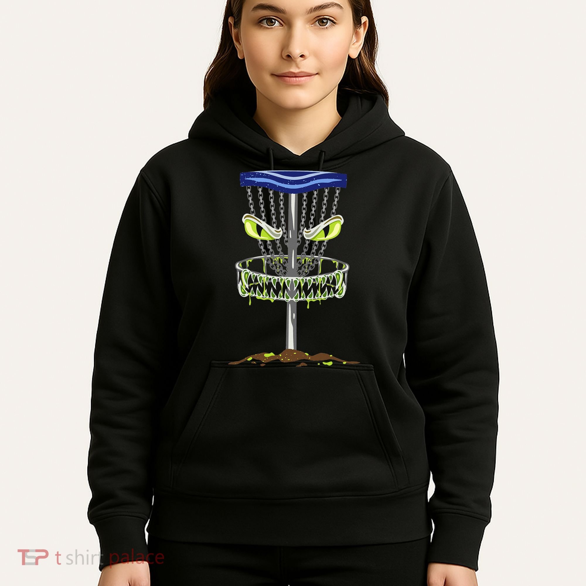 Disc Golf Men Disc Golf Monster Hoodie