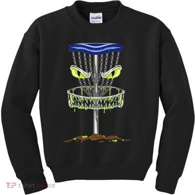 Disc Golf Men Disc Golf Monster Kids Sweatshirt