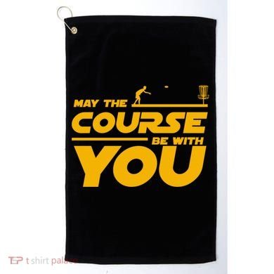 Disc Golf May The Course Be With You Frisbee Golf Gift Golf Towel