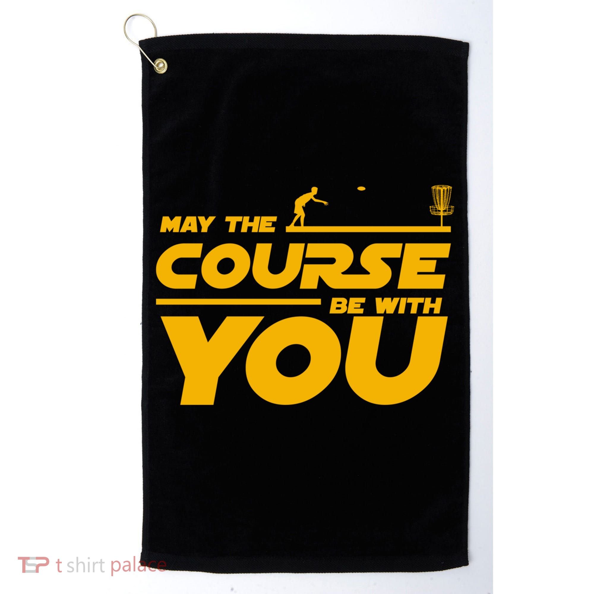 Disc Golf May The Course Be With You Frisbee Golf Gift Golf Towel