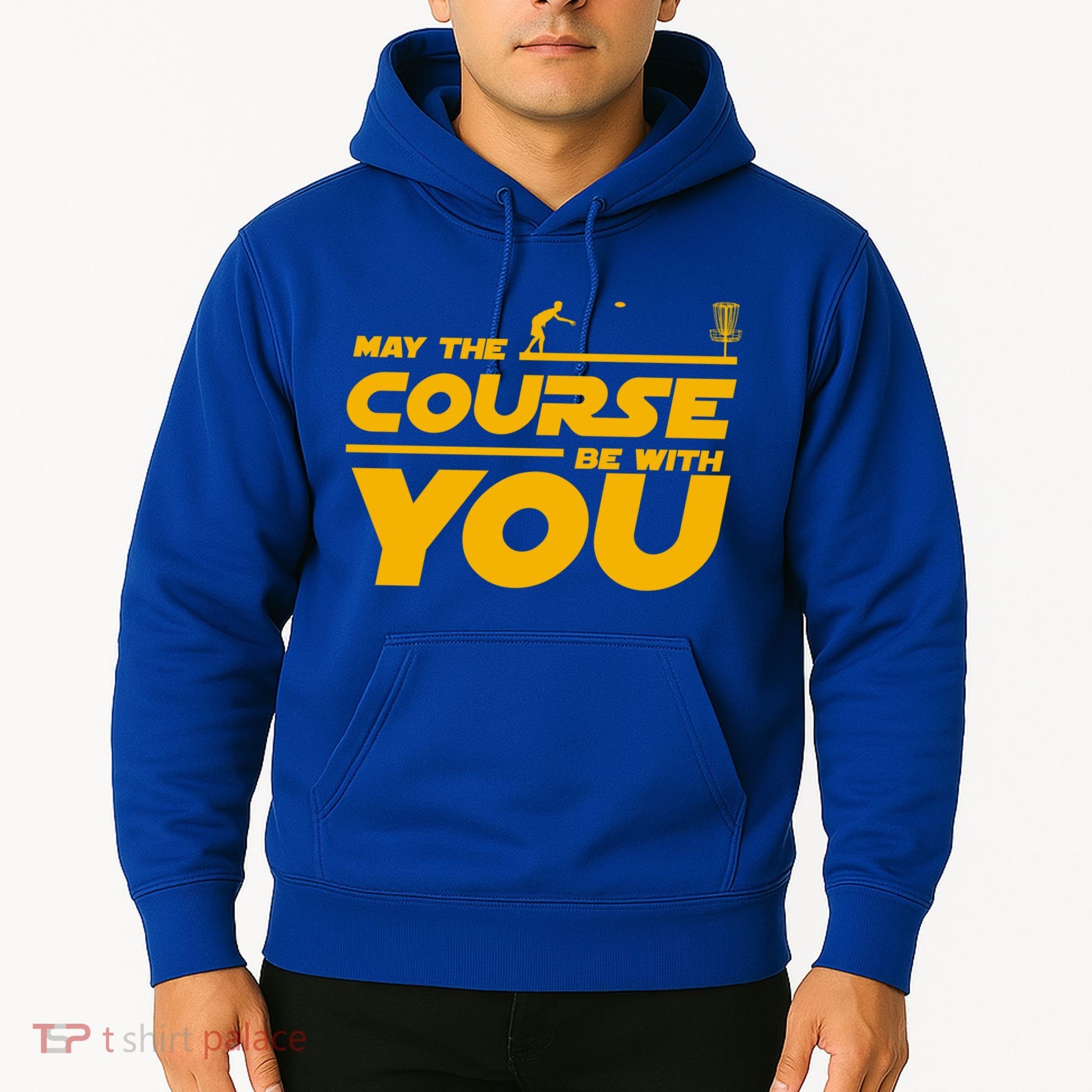 Disc Golf May The Course Be With You Frisbee Golf Gift Hoodie
