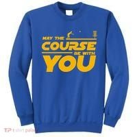 Disc Golf May The Course Be With You Frisbee Golf Gift Sweatshirt thumb 0