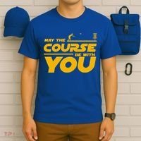 Disc Golf May The Course Be With You Frisbee Golf Gift T-Shirt thumb 6