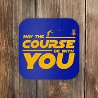 Disc Golf May The Course Be With You Frisbee Golf Gift Coaster thumb 0