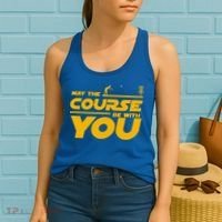 Disc Golf May The Course Be With You Frisbee Golf Gift Women's Tank Top thumb 2