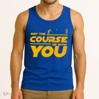 Disc Golf May The Course Be With You Frisbee Golf Gift Tank Top thumb 3