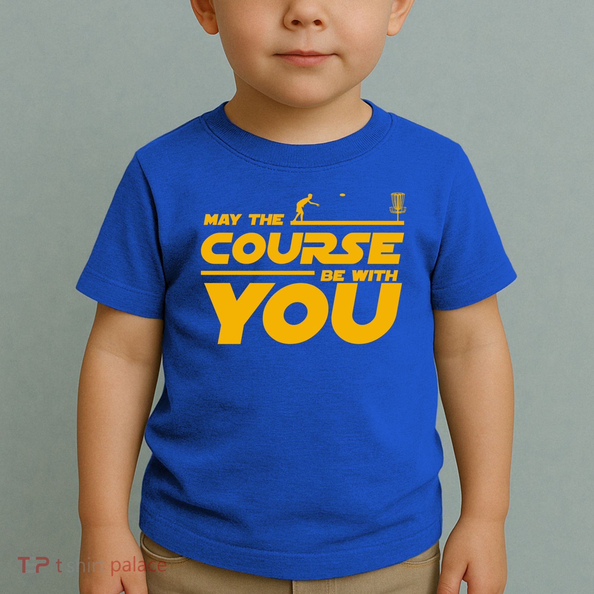Disc Golf May The Course Be With You Frisbee Golf Gift Toddler T-Shirt
