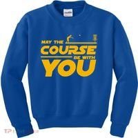Disc Golf May The Course Be With You Frisbee Golf Gift Kids Sweatshirt thumb 0