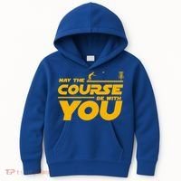 Disc Golf May The Course Be With You Frisbee Golf Gift Kids Hoodie thumb 0