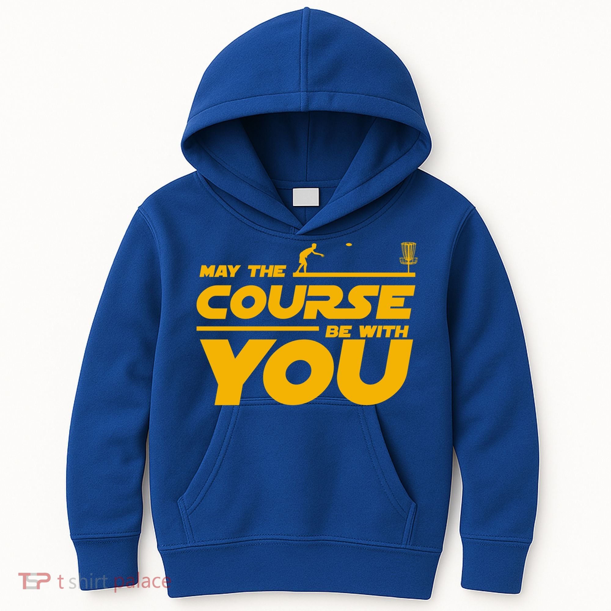 Disc Golf May The Course Be With You Frisbee Golf Gift Kids Hoodie