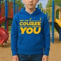 Disc Golf May The Course Be With You Frisbee Golf Gift Kids Hoodie thumb 2