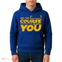Disc Golf May The Course Be With You Frisbee Golf Gift Kids Hoodie thumb 4