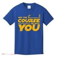 Disc Golf May The Course Be With You Frisbee Golf Gift Kids T-Shirt thumb 0