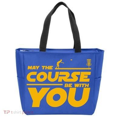 Disc Golf May The Course Be With You Frisbee Golf Gift Tote Bag