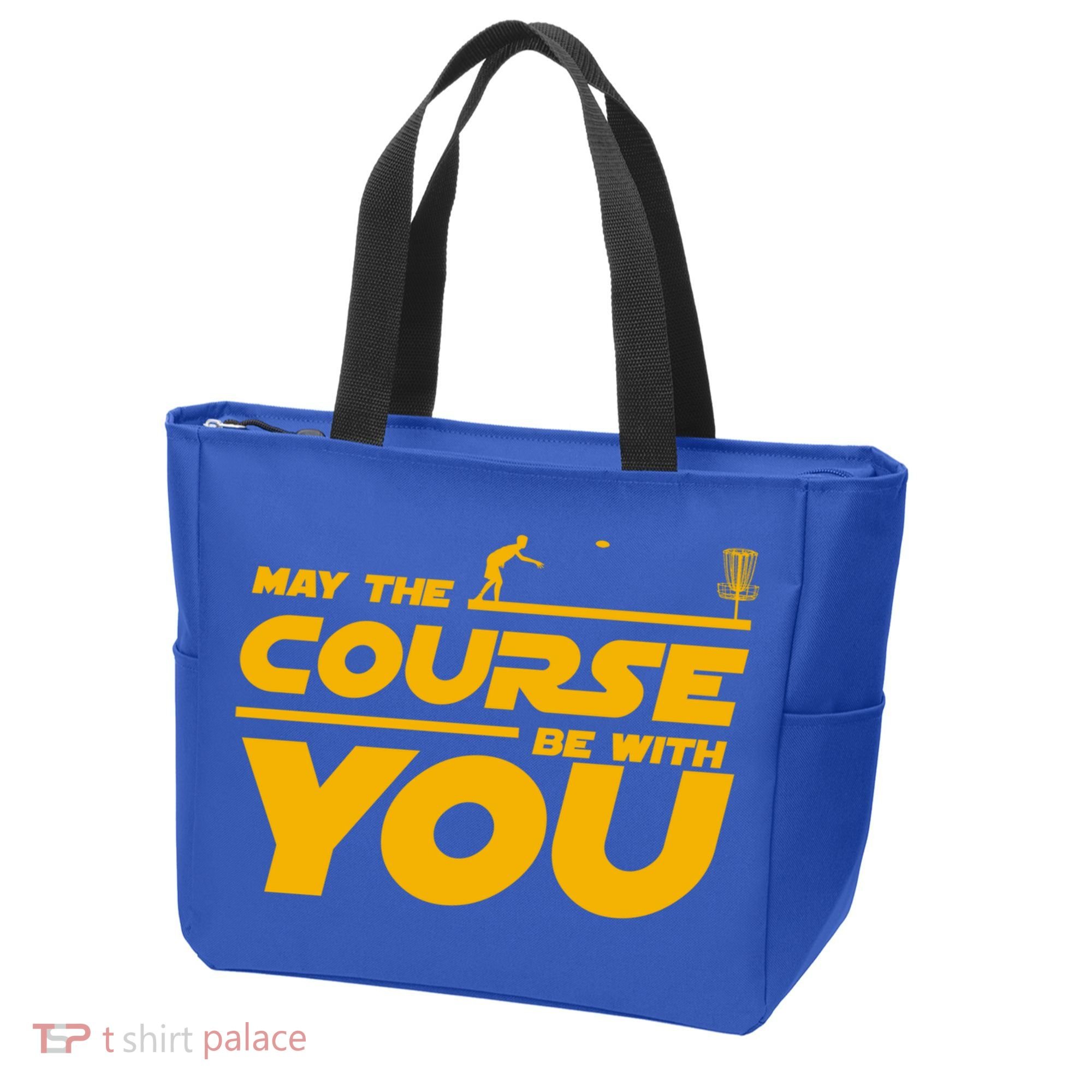Disc Golf May The Course Be With You Frisbee Golf Gift Tote Bag
