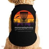 Disc Golf Mononadaphobia Funny Disk Golf Doggie Tank thumb 0