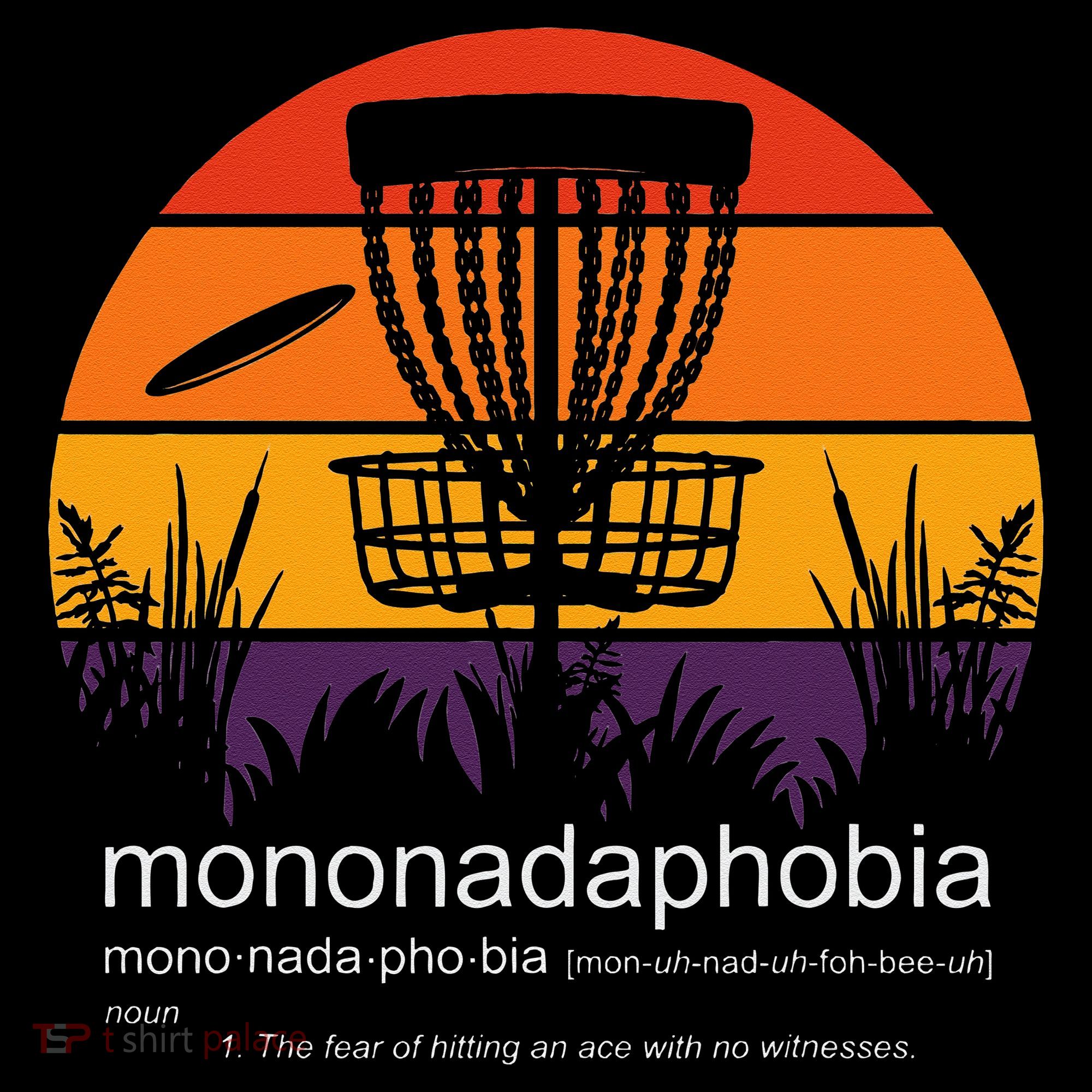 Disc Golf Mononadaphobia Funny Disk Golf Hoodie