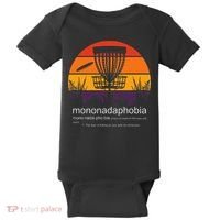Disc Golf Mononadaphobia Funny Disk Golf Baby Bodysuit thumb 0