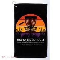 Disc Golf Mononadaphobia Funny Disk Golf Golf Towel thumb 0