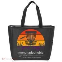 Disc Golf Mononadaphobia Funny Disk Golf Tote Bag thumb 0
