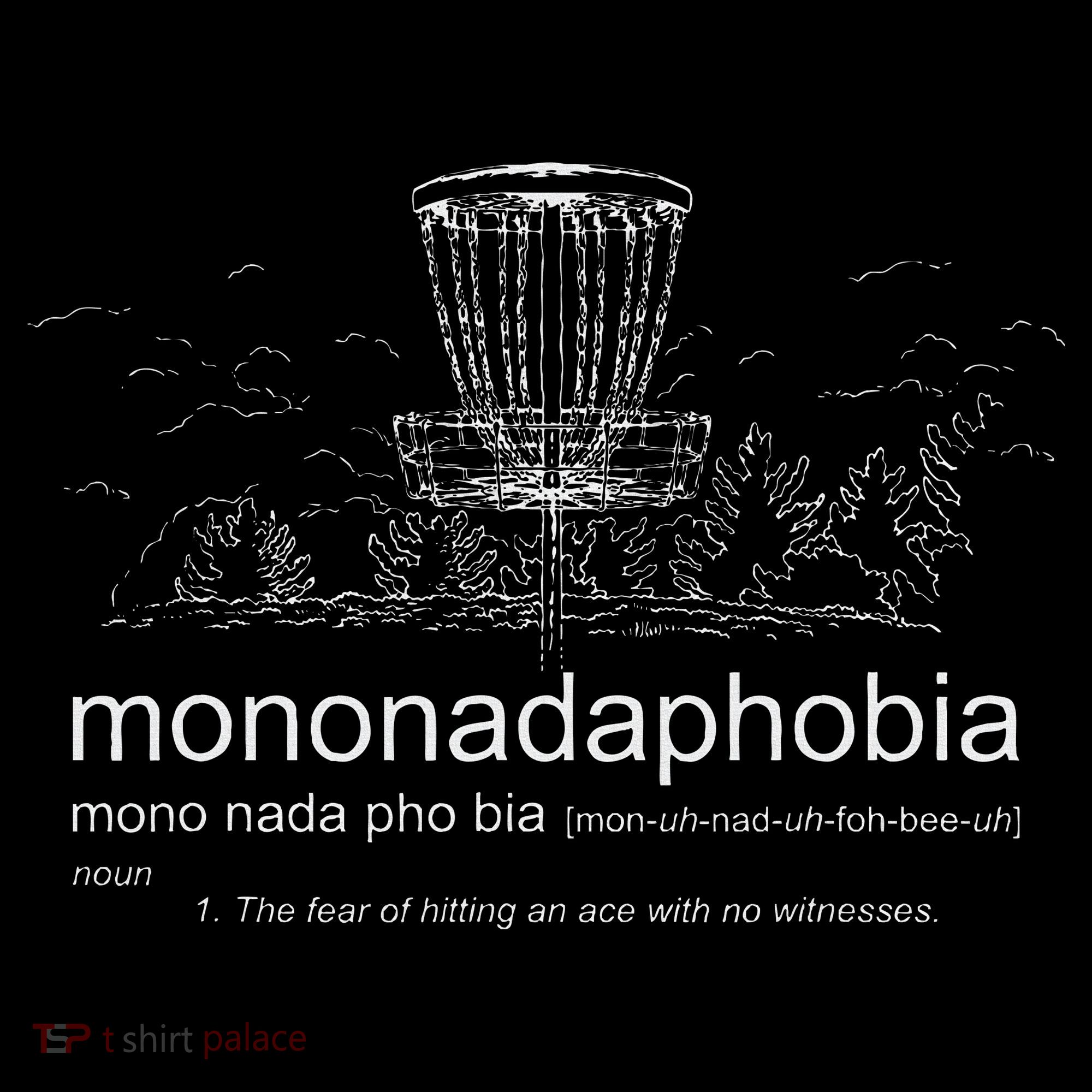 Disc Golf Mononadaphobia funny disk golf Apron