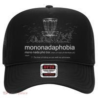 Disc Golf Mononadaphobia funny disk golf Hat thumb 0